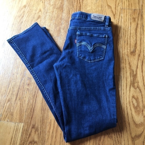 Girls Levi’s skinny jeans size 14 regular adjustable waist and cotton mix - Picture 1 of 5